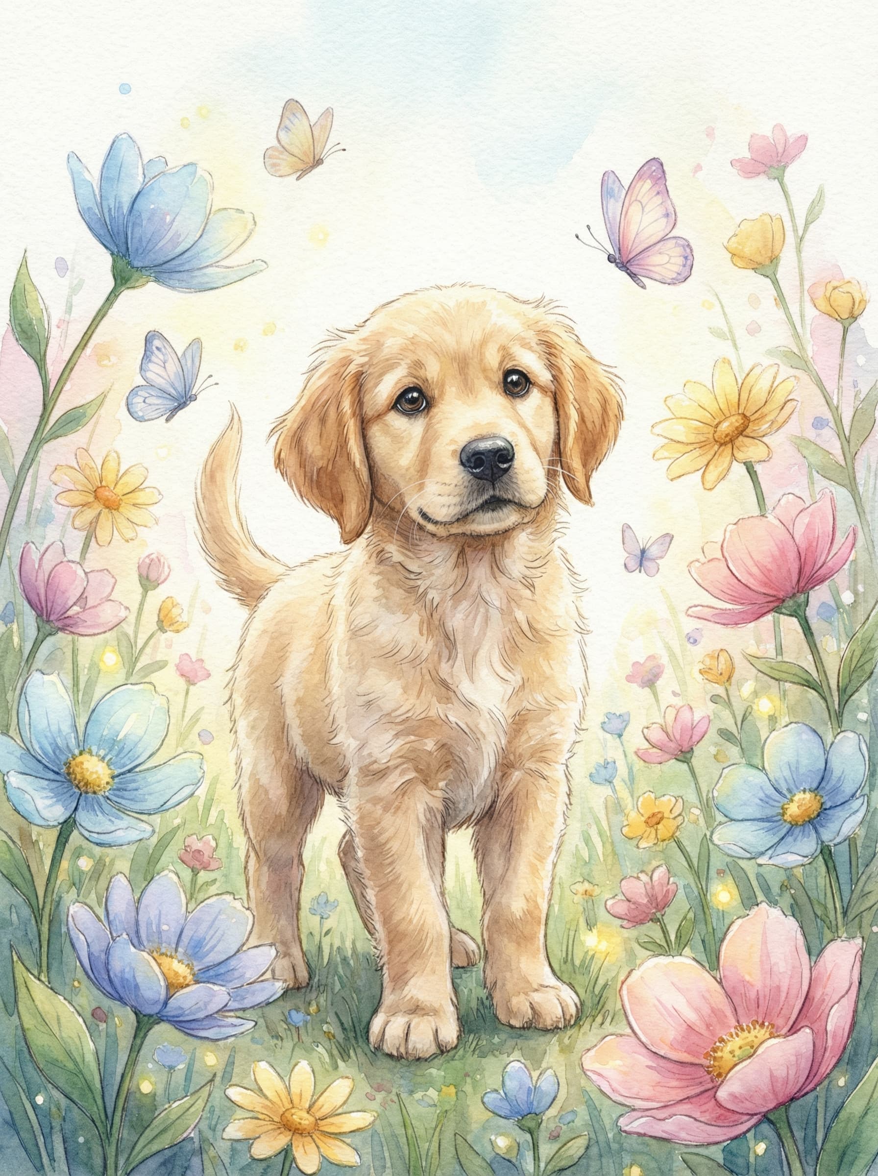 Illustrated dog character