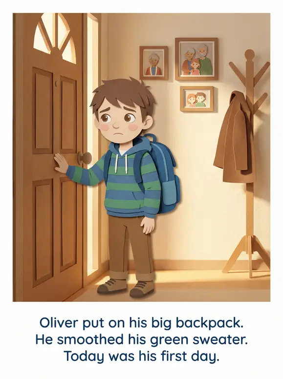 Oliver's First Day of School - Page 1
