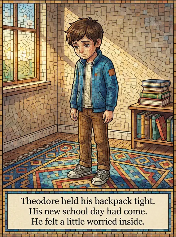 Theodore's First Day of School - Page 1
