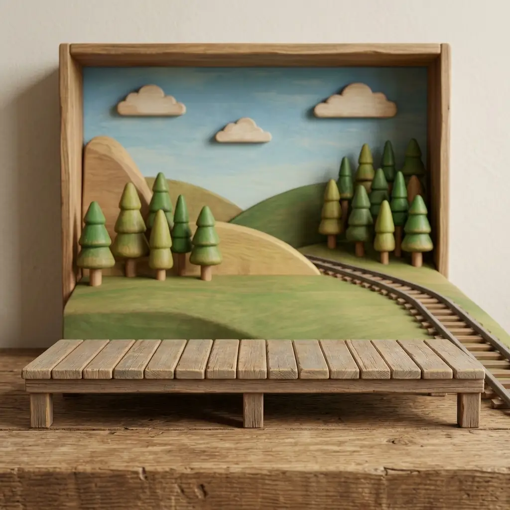 Wooden Toy Diorama